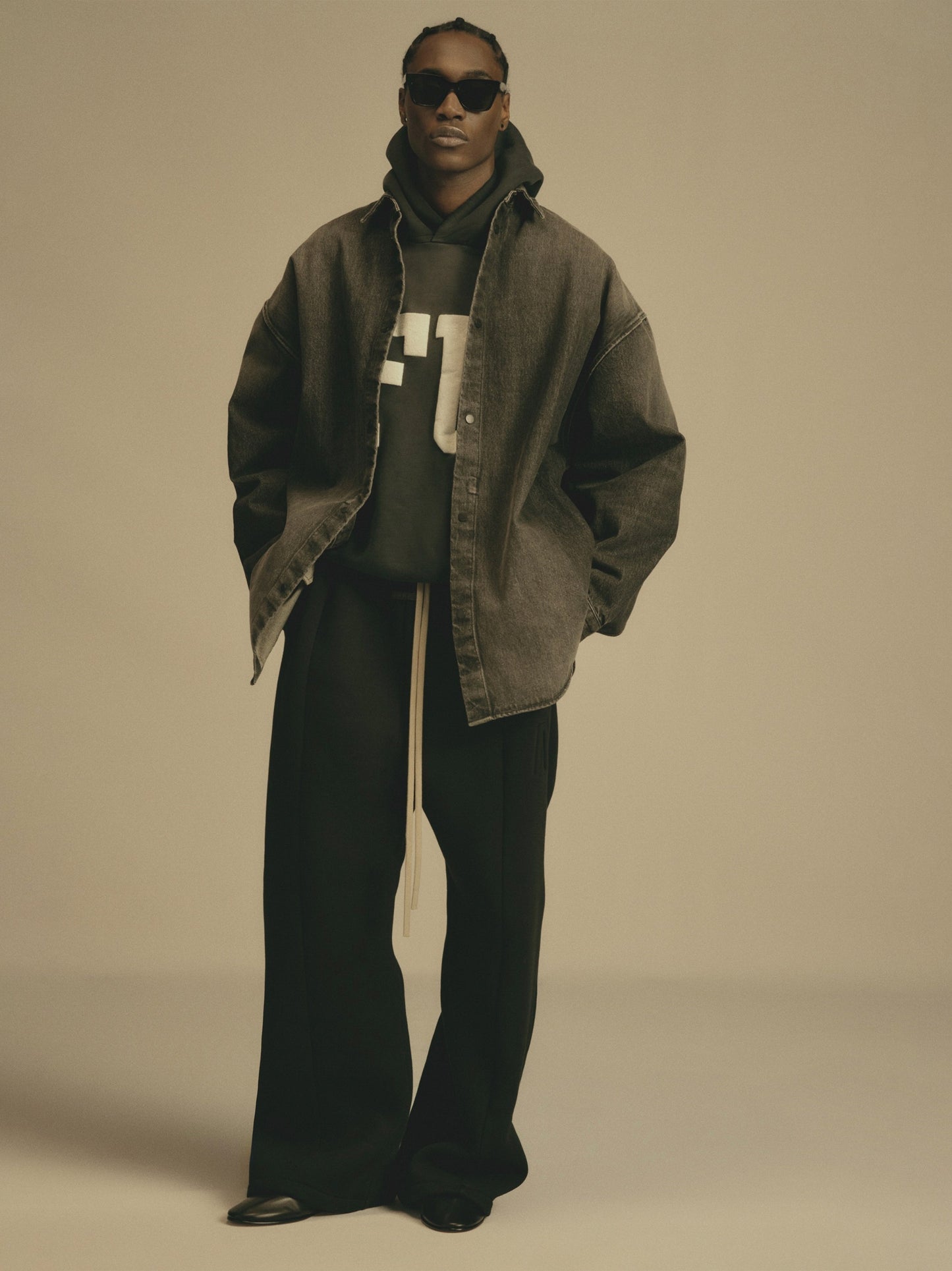 Snap Front Denim Overshirt