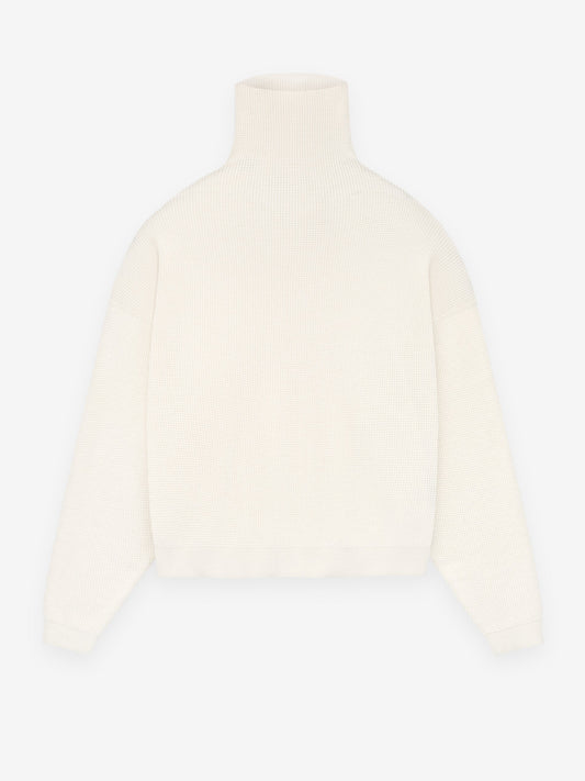 Waffle Turtleneck