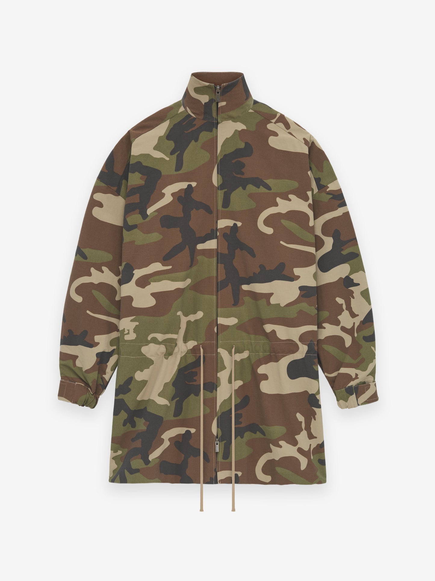Military Nylon Mockneck Anorak