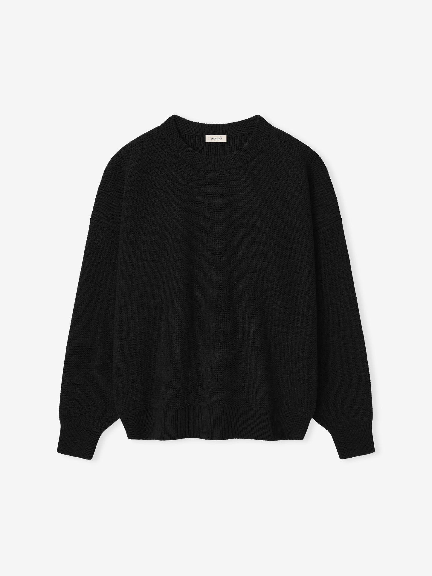 Wool Rib Crewneck Sweater