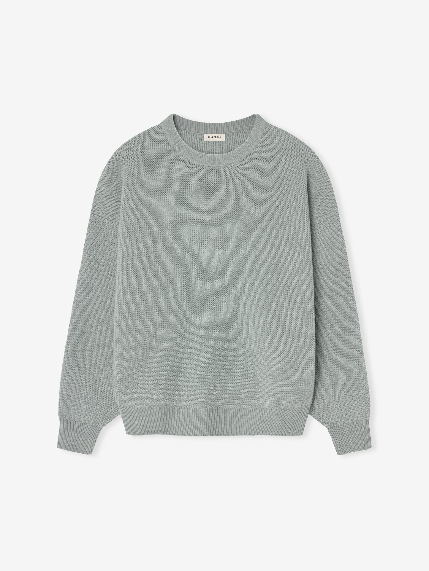 Wool Rib Crewneck Sweater