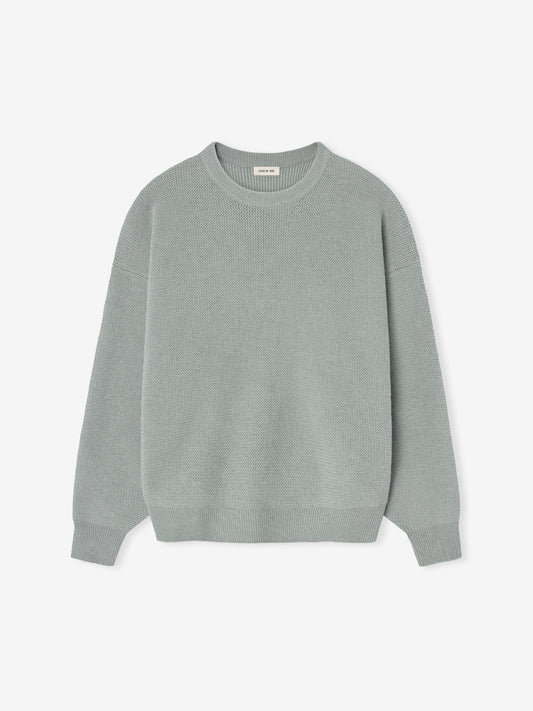 Wool Rib Crewneck Sweater