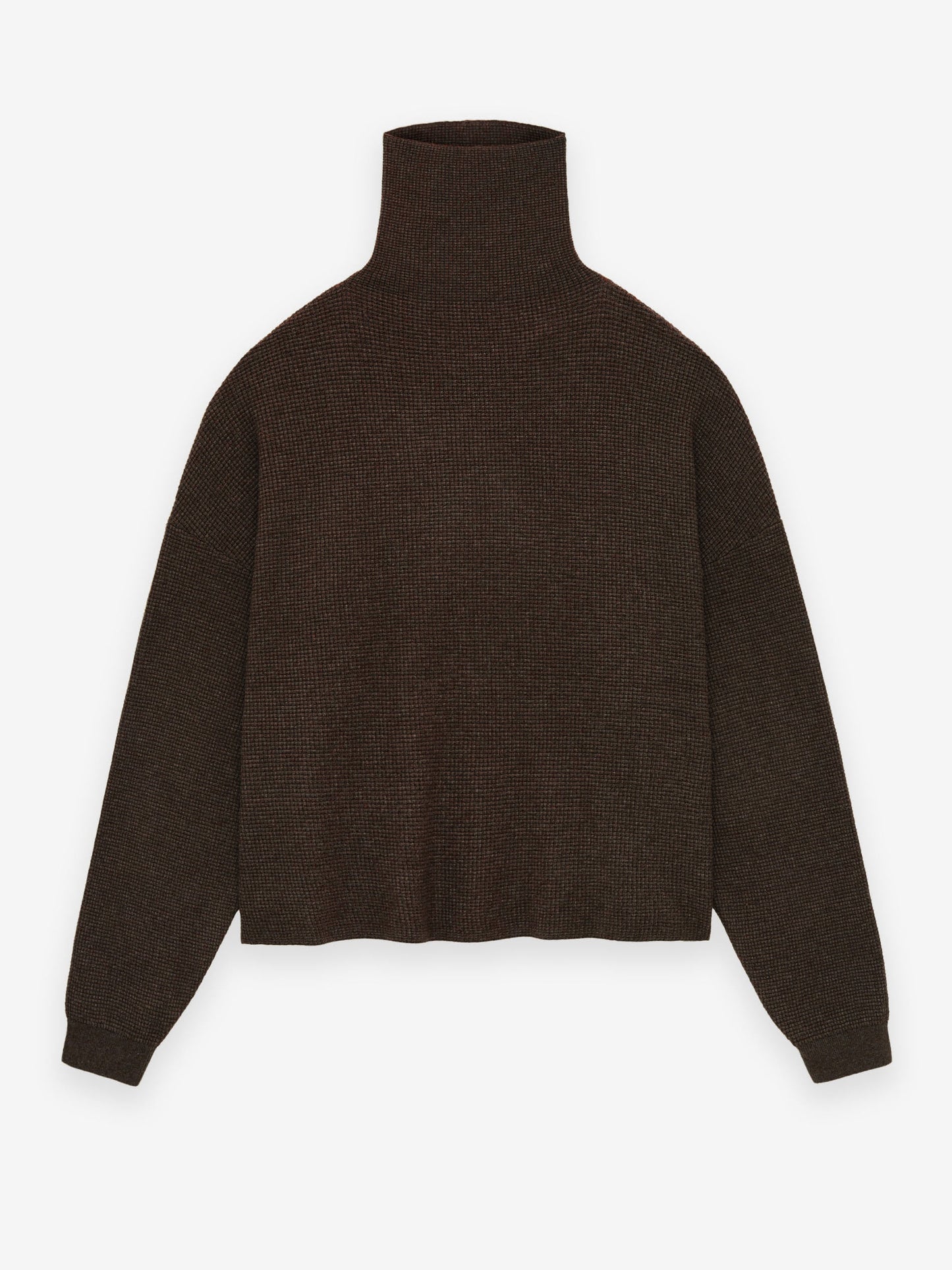 Womens Waffle Turtleneck